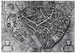antica pianta della città di Viterbo